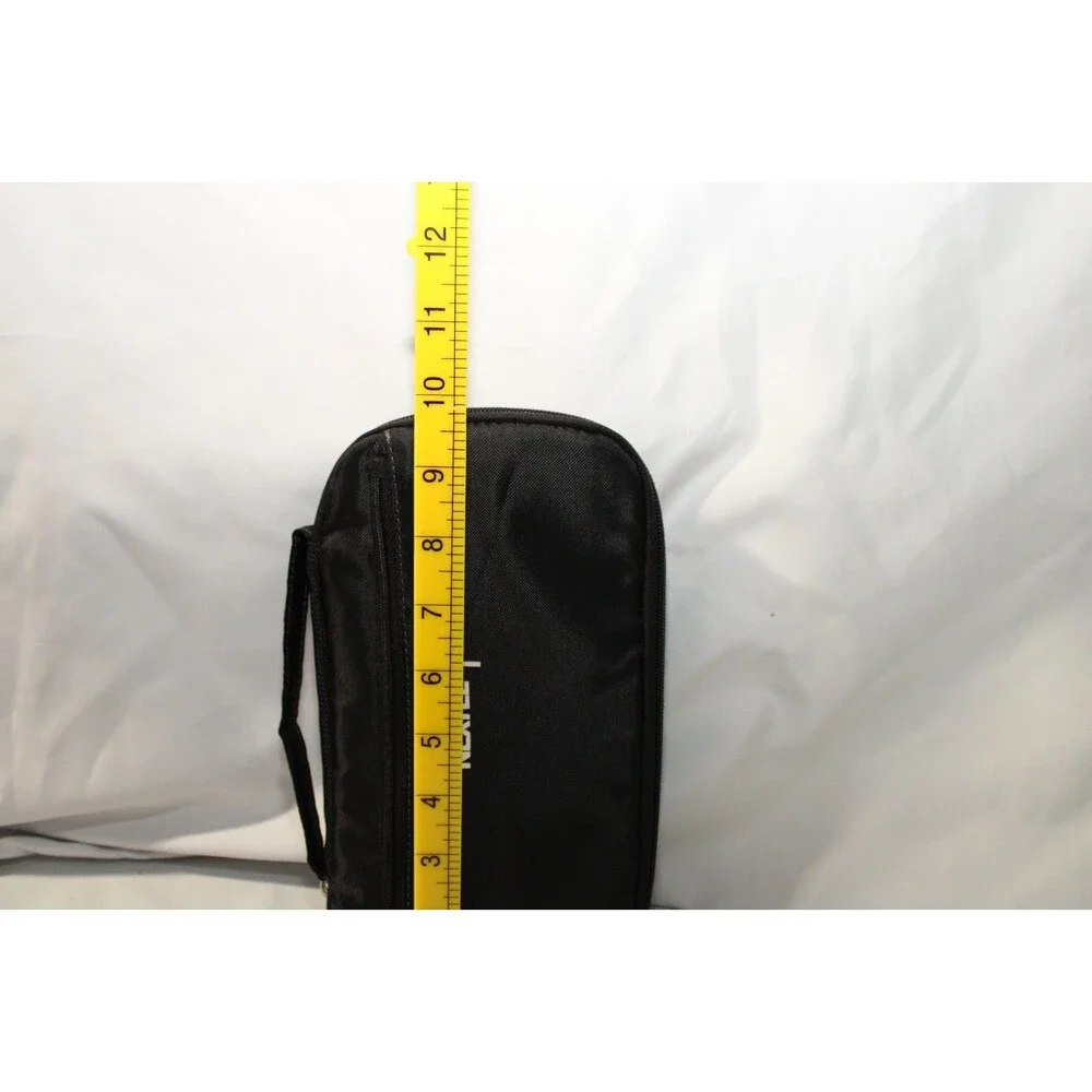 Vintage Nextel Promo Black Nylon Tech Organizer Travel Case Zipper Pouch Pockets